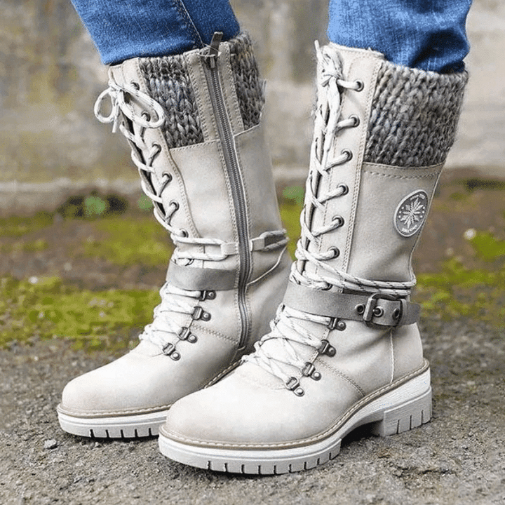 Liberty | Waterproof lace-up boots in calf length