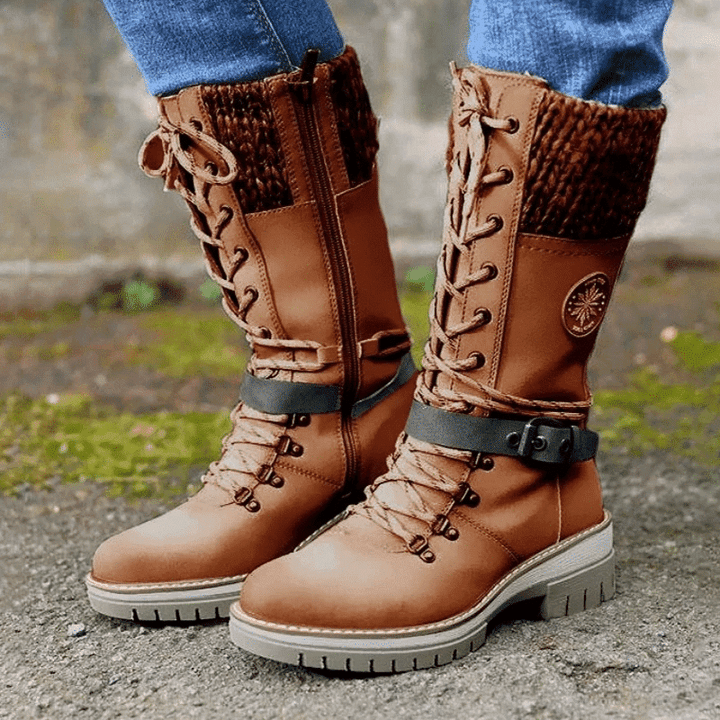 Liberty | Waterproof lace-up boots in calf length