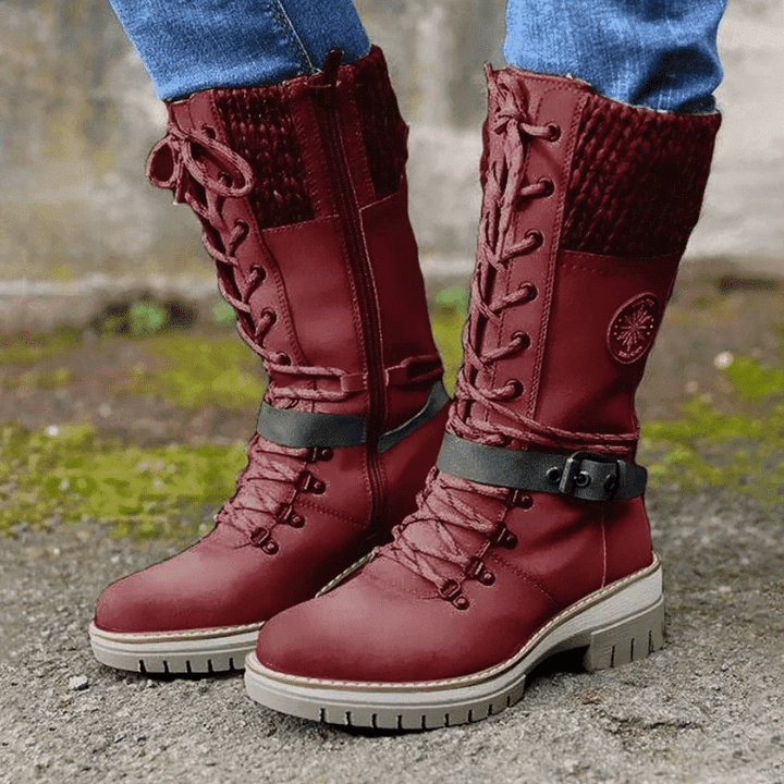 Liberty | Waterproof lace-up boots in calf length