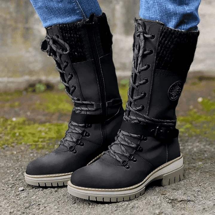 Liberty | Waterproof lace-up boots in calf length
