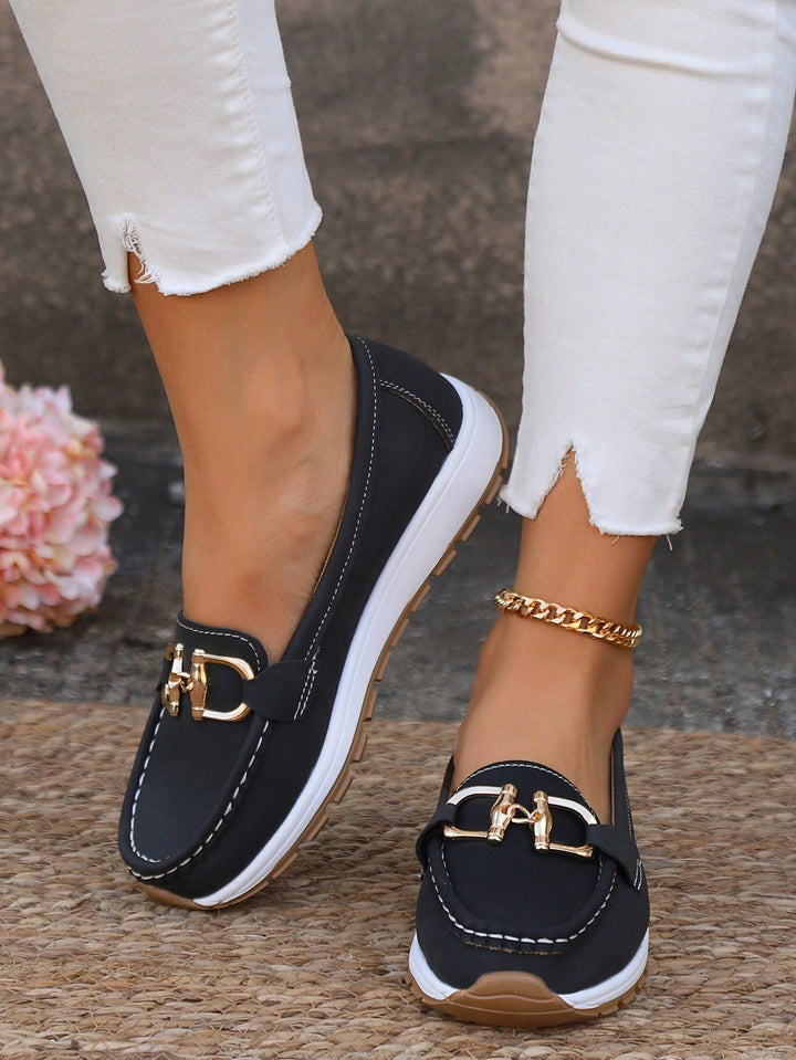Mila | Flat Buckle Loafers