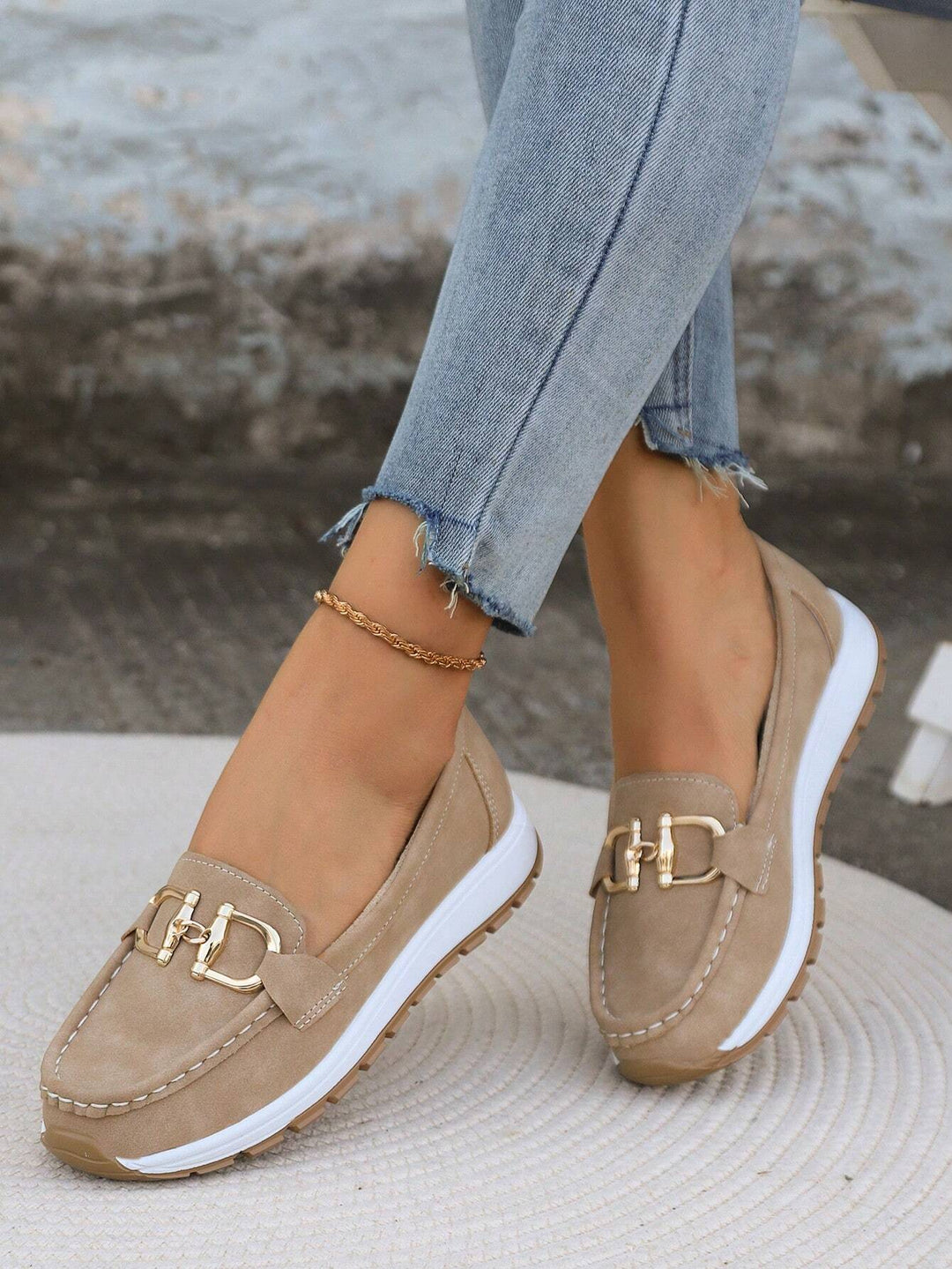 Mila | Flat Buckle Loafers