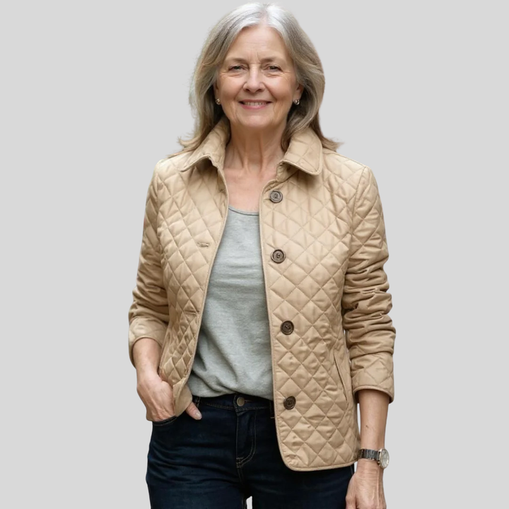 Diana | Casual Quilted Jacket with Turned-Down Collar