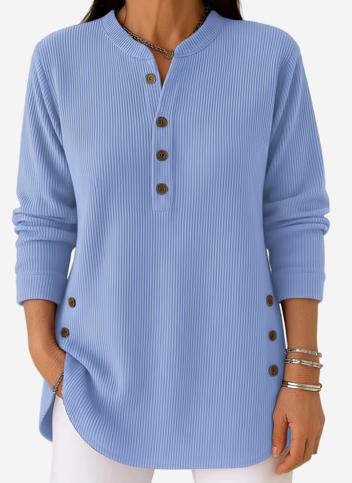 Belle | Long Sleeve Solid Knit Sweater