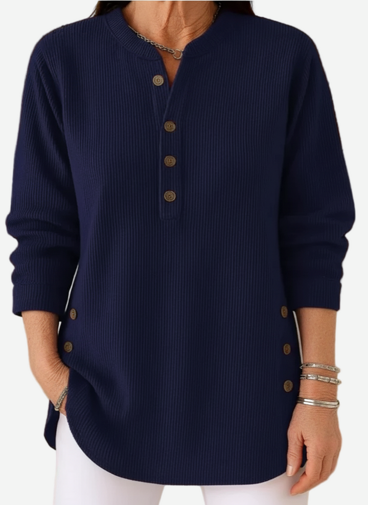 Belle | Long Sleeve Solid Knit Sweater