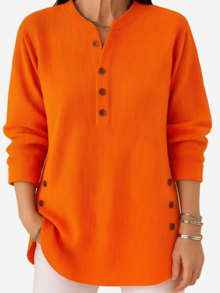 Belle | Long Sleeve Solid Knit Sweater