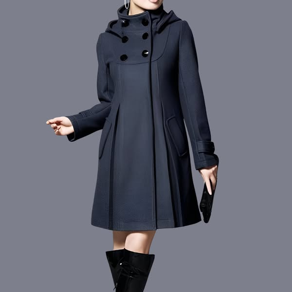 Solvara | Elegant jacket with double pockets and hood
