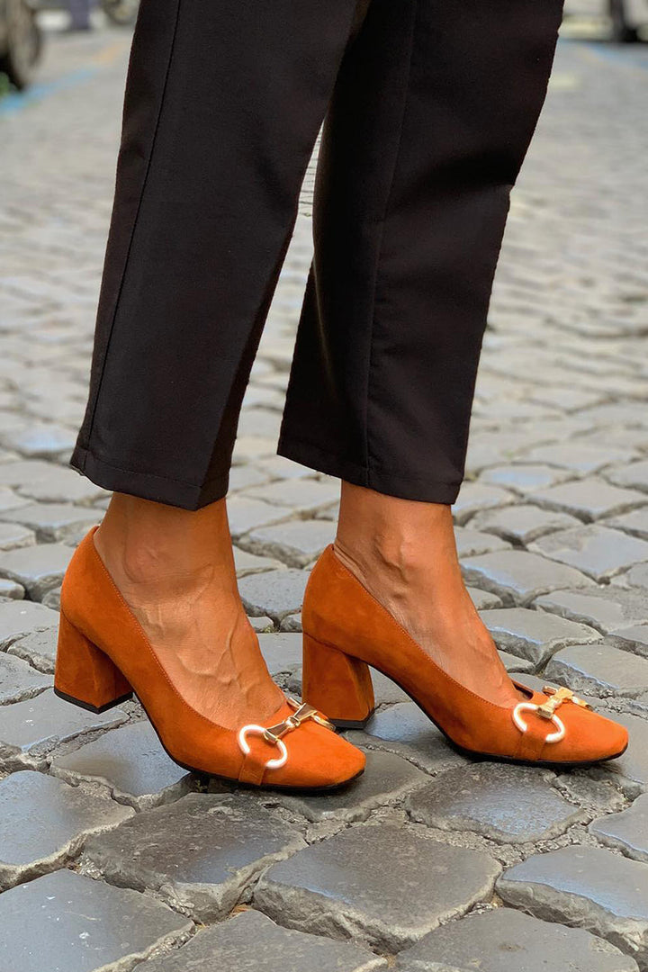 Lilly | Colorful sandals with square toe