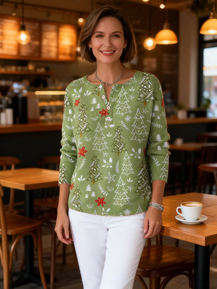 Melanie | Christmas Jumper with Buttons