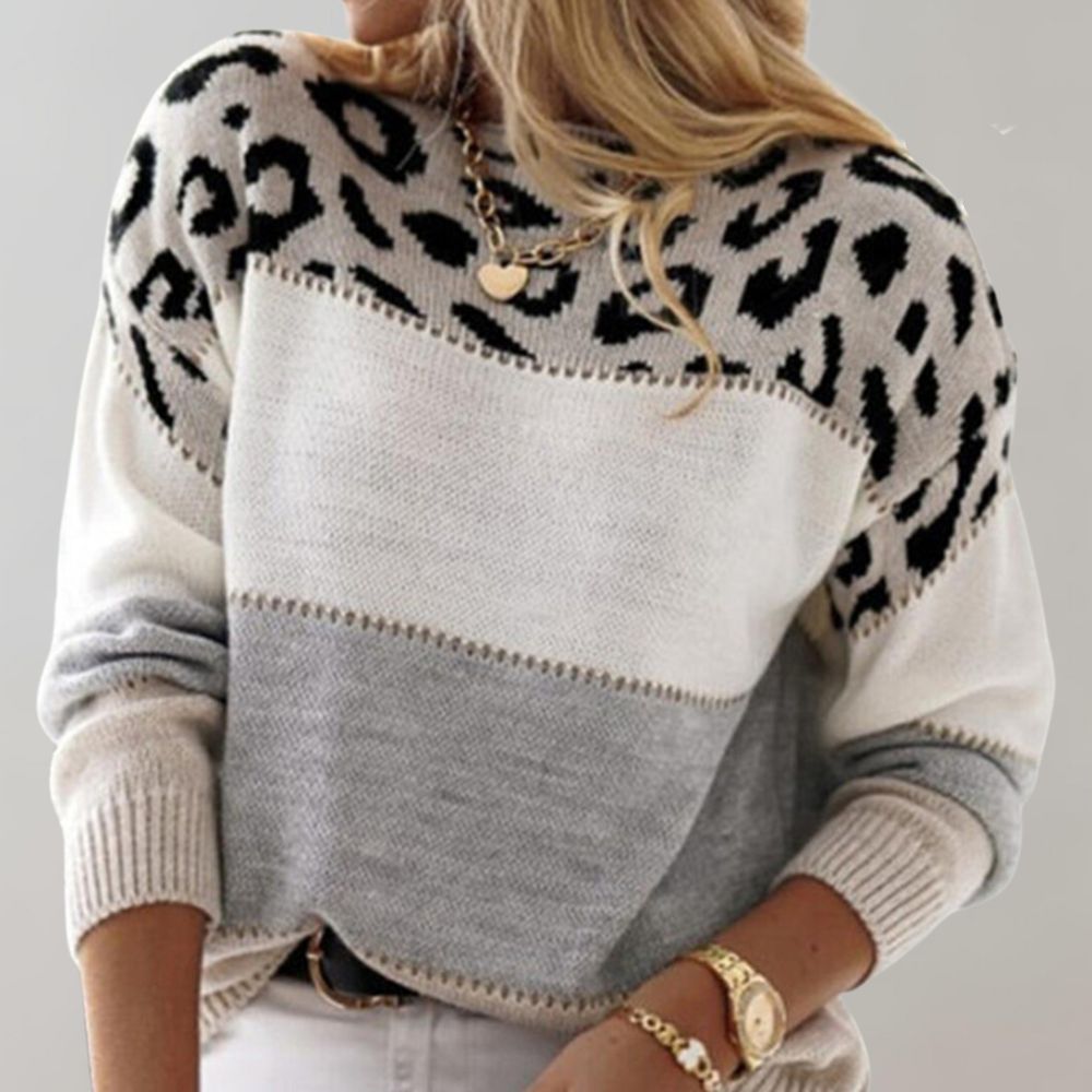 Remya | Elegant Leopard Sweater