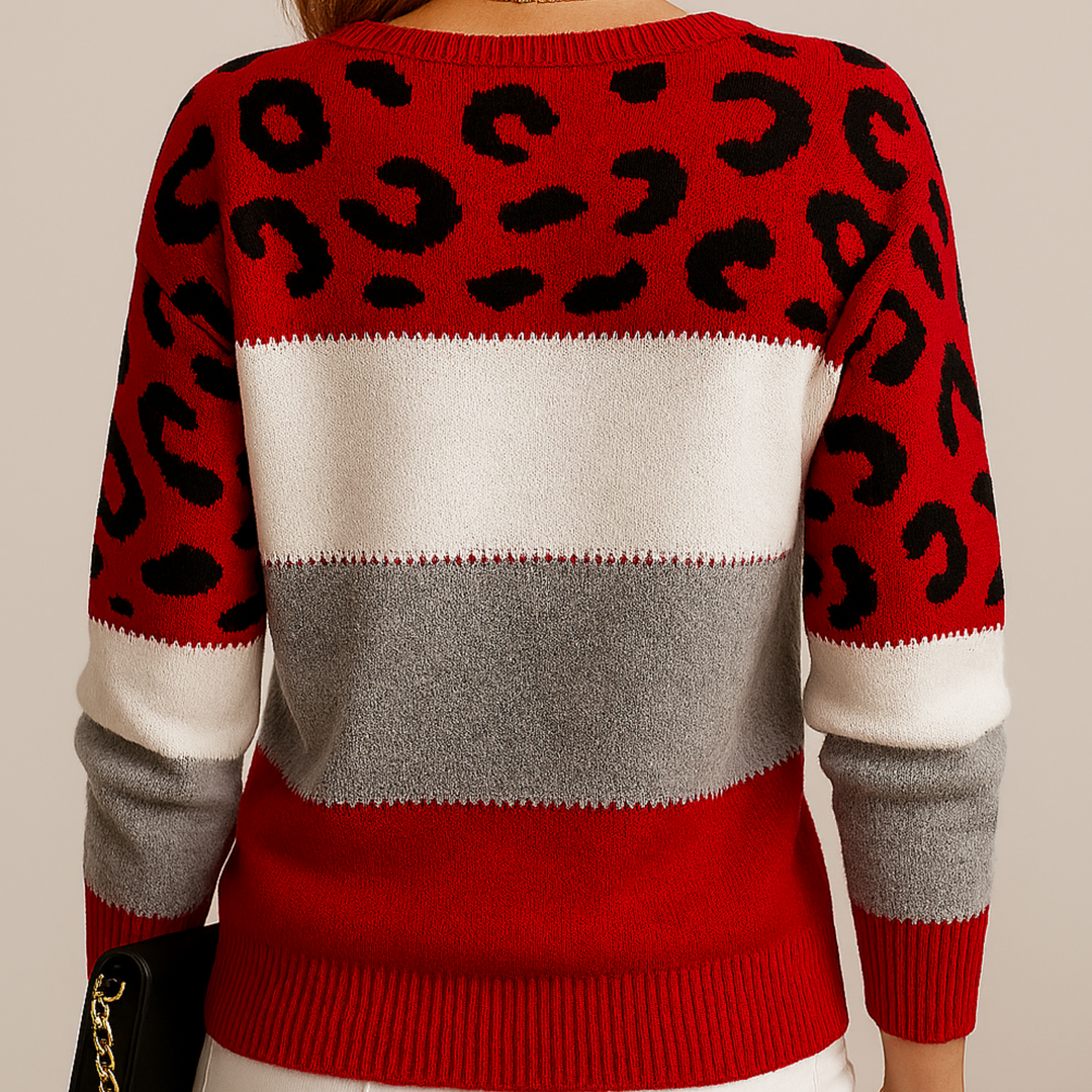 Remya | Elegant Leopard Sweater