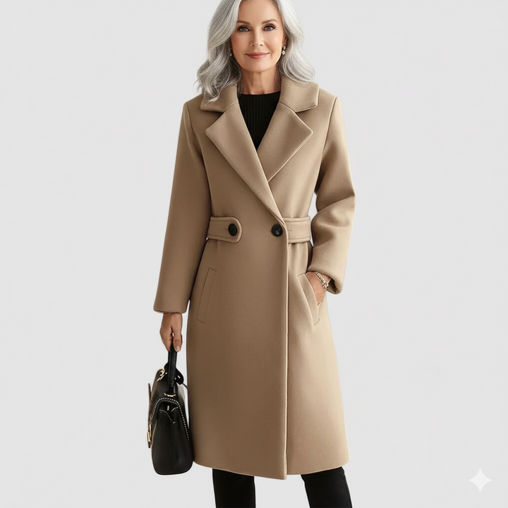 Clara | Wool Coat with Belt