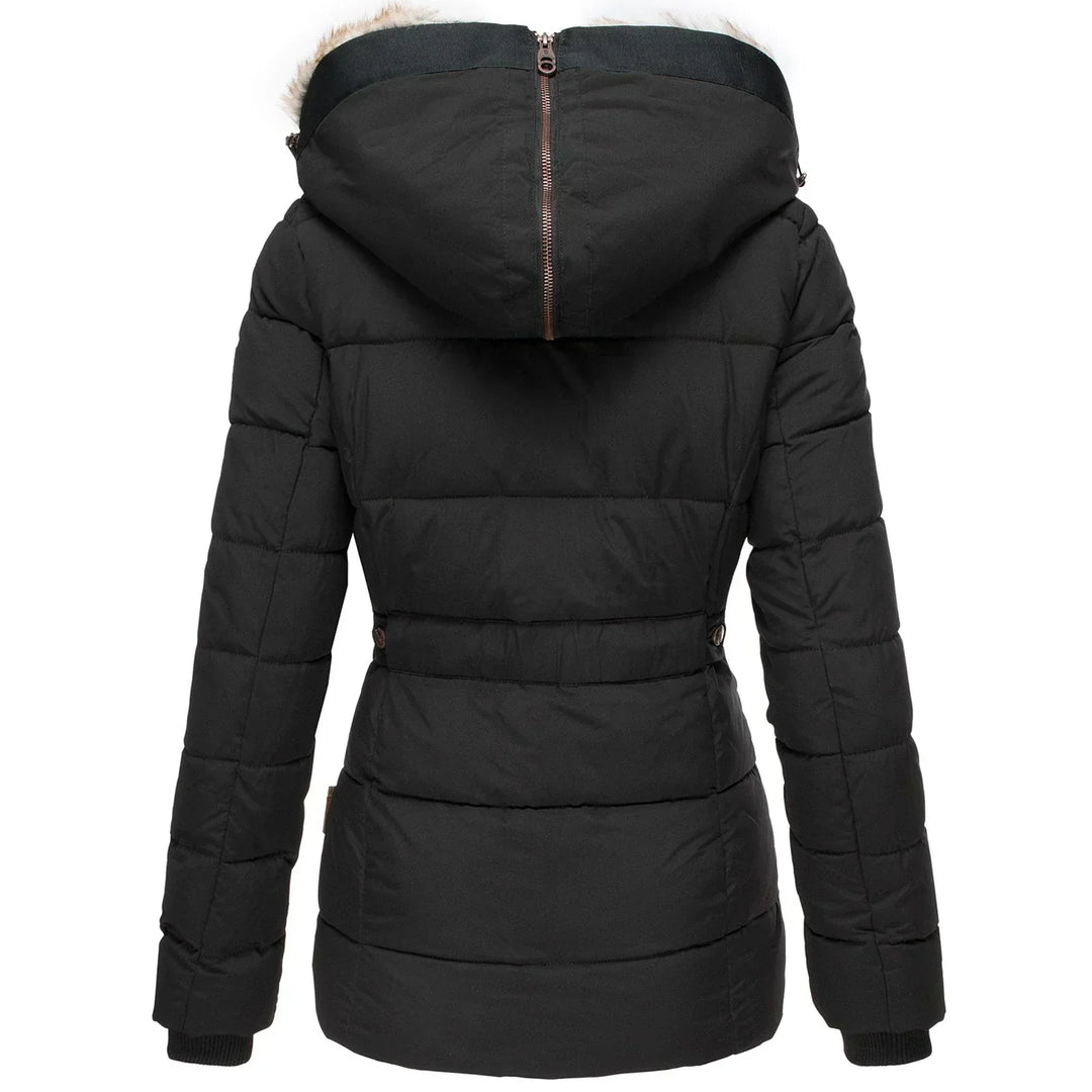 Hanne | Winter Jacket with a Fluffy Collar and Slim fit