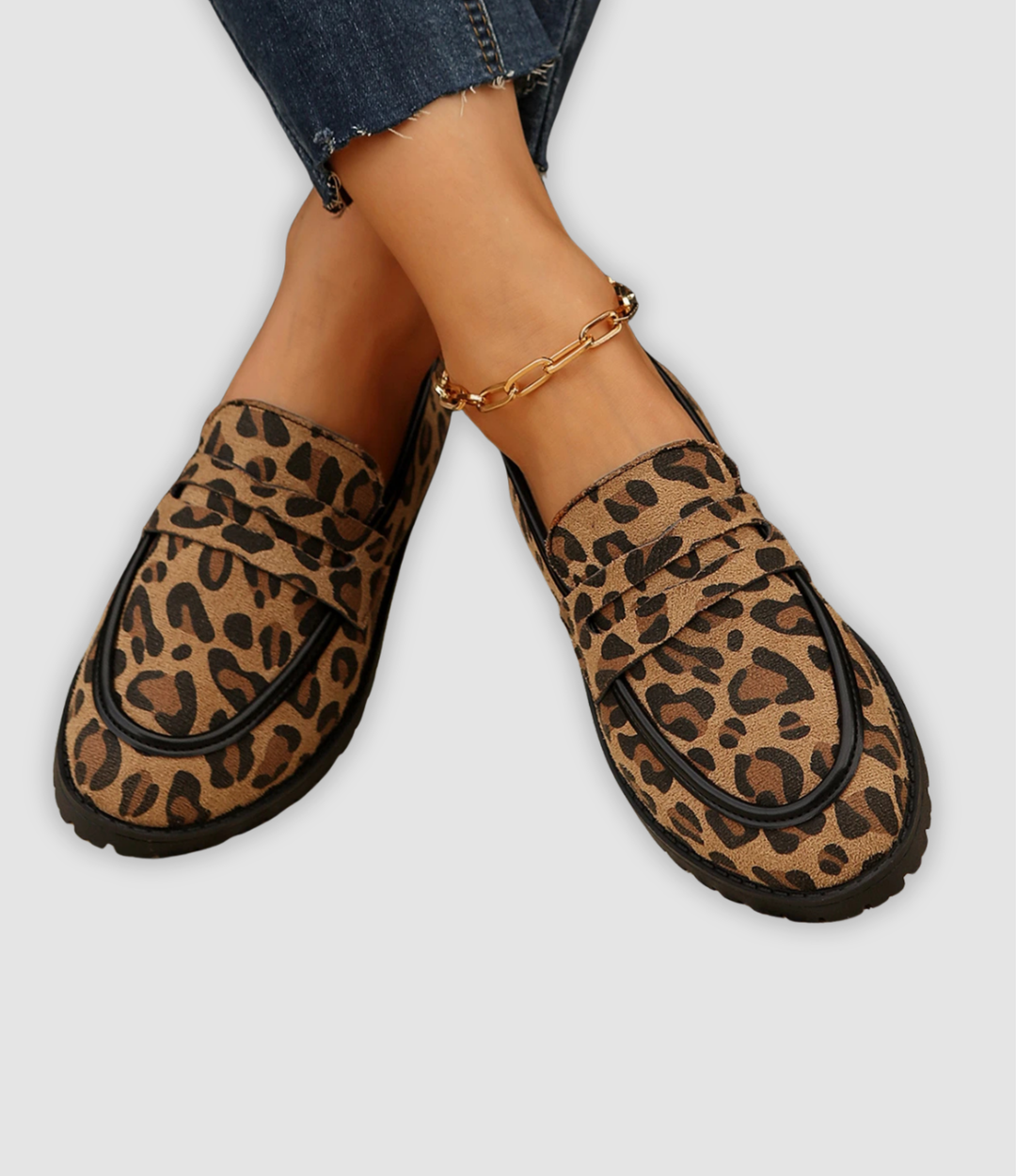 Brianna | Fashionable Platform Sneakers with Leopard Print