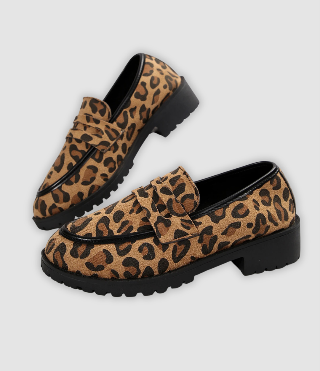 Brianna | Fashionable Platform Sneakers with Leopard Print