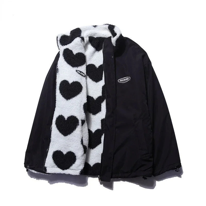 Arabella | Soft Reversible Heart Jacket
