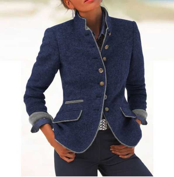 Lillie | Elegant Cardigan with High Collar