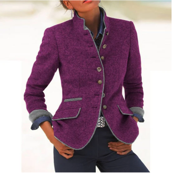 Lillie | Elegant Cardigan with High Collar
