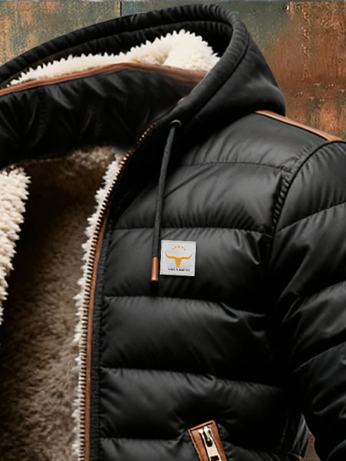 Jack | Black Sherpa Quilted Jacket