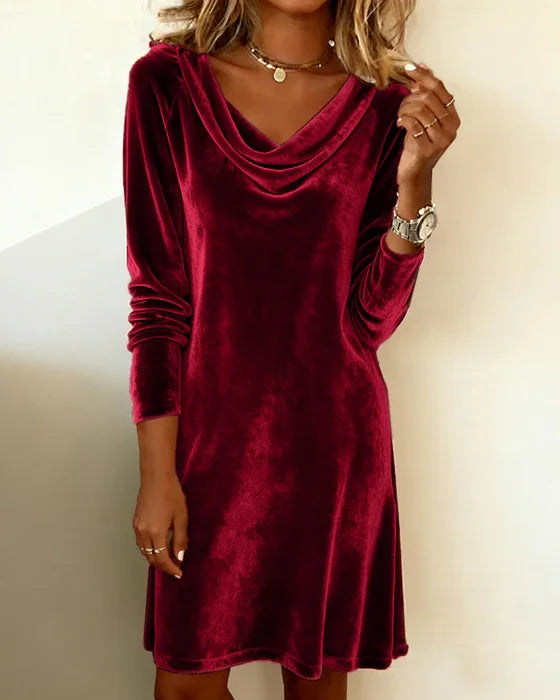 Lisa | Loose Fitting Velvet Dress