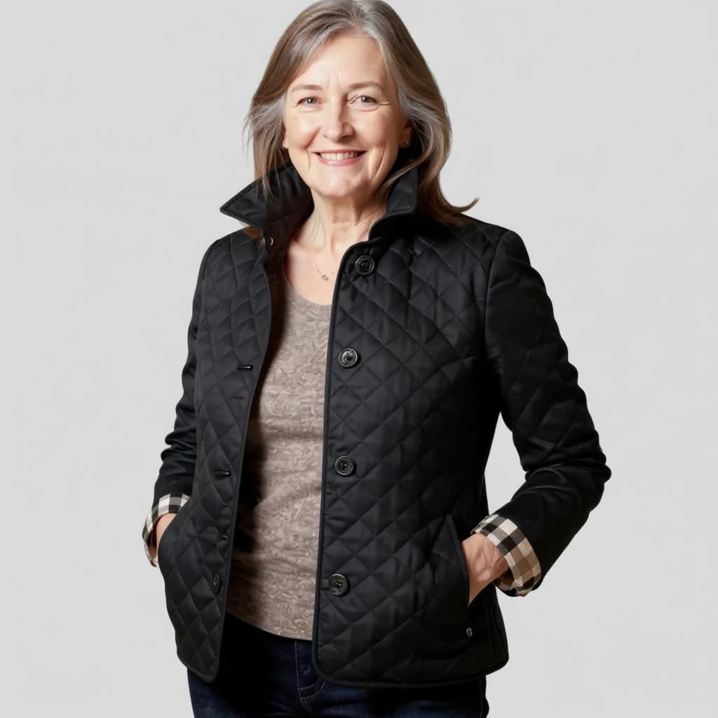 Diana | Casual Quilted Jacket with Turned-Down Collar