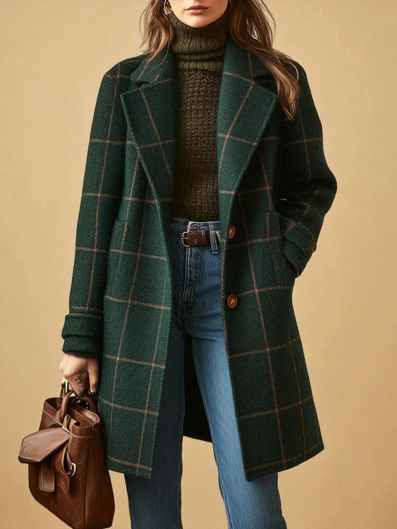 Coralie | Checkered Coat