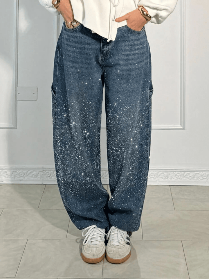 Julia | Oversized Jeans with Glitter
