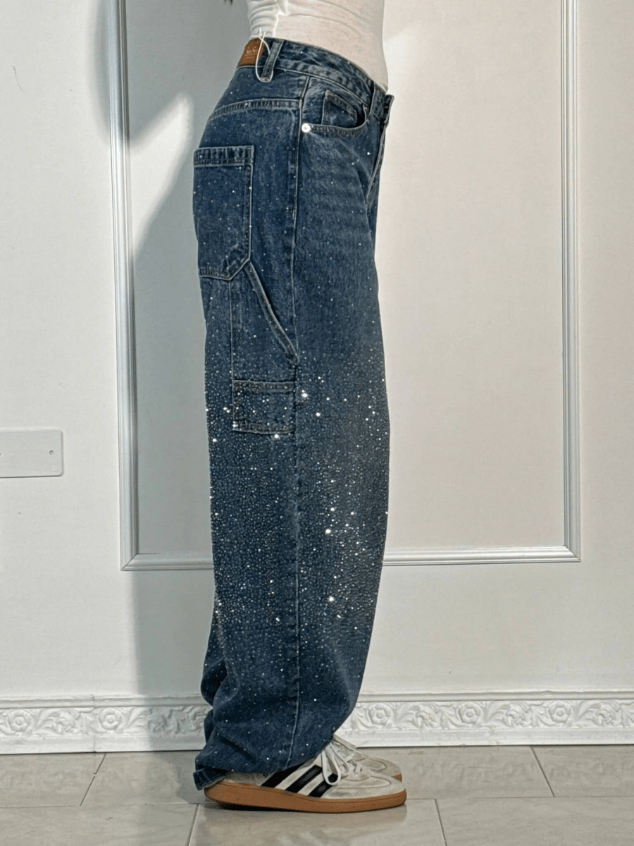 Julia | Oversized Jeans with Glitter
