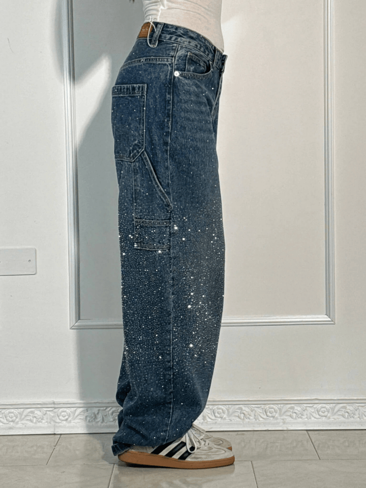 Julia | Oversized Jeans with Glitter