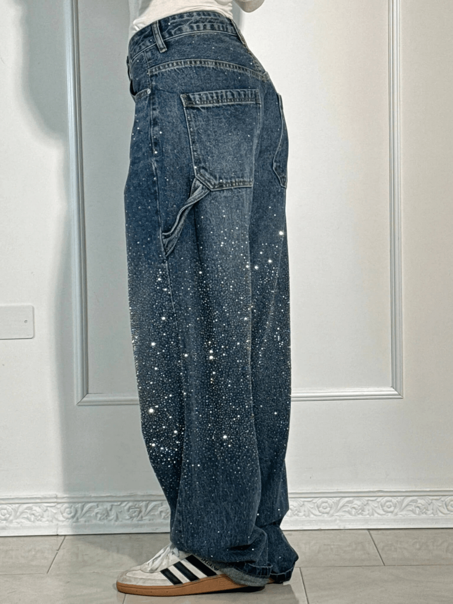 Julia | Oversized Jeans with Glitter