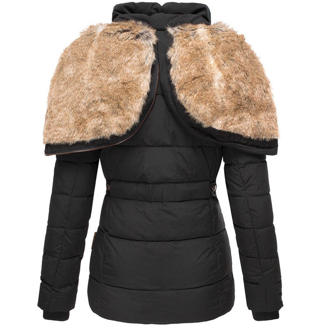Hanne | Winter Jacket with a Fluffy Collar and Slim fit