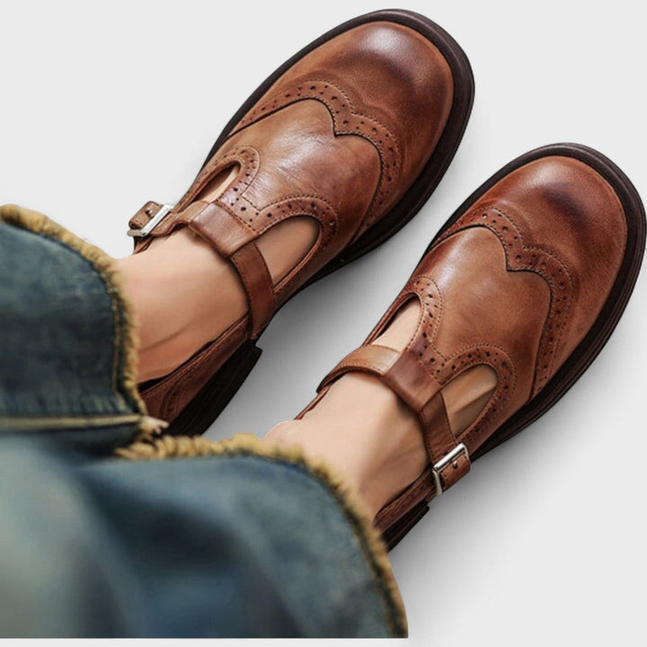 Elisa | Elegance and Comfort Leather Heel