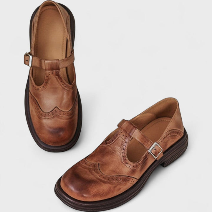 Elisa | Elegance and Comfort Leather Heel