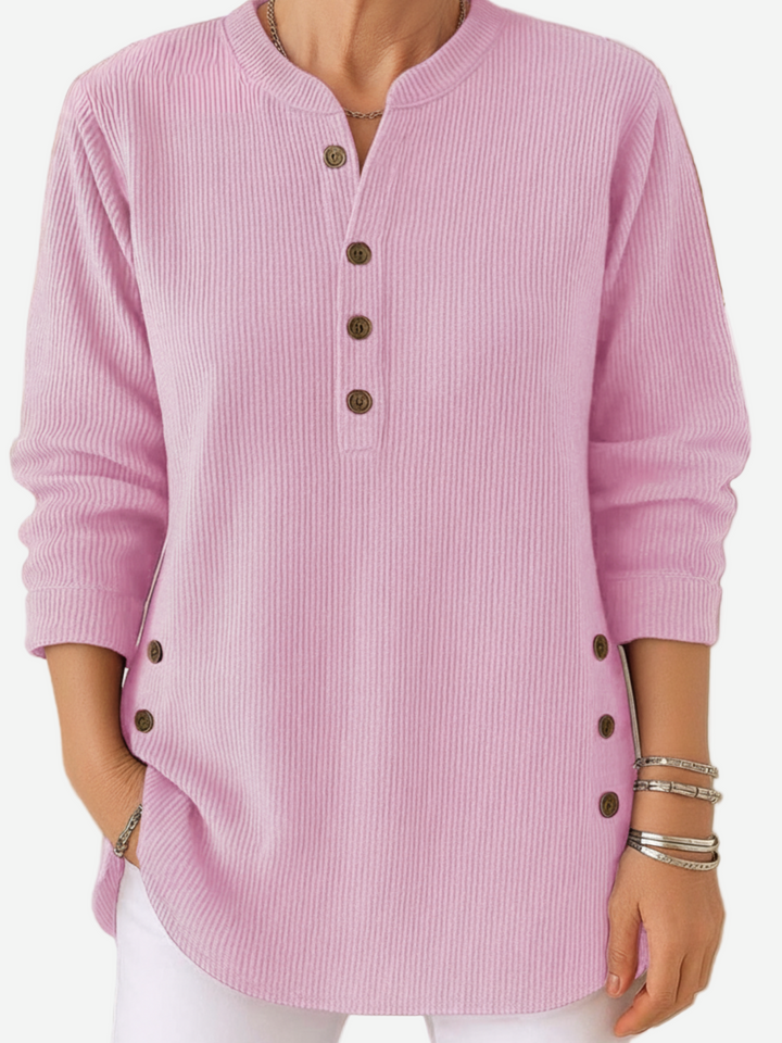 Belle | Long Sleeve Solid Knit Sweater