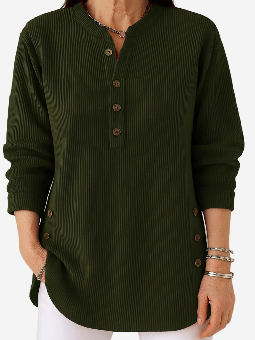 Belle | Long Sleeve Solid Knit Sweater